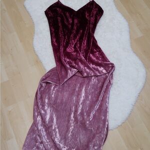 Lulus Velvet Ombré Dress